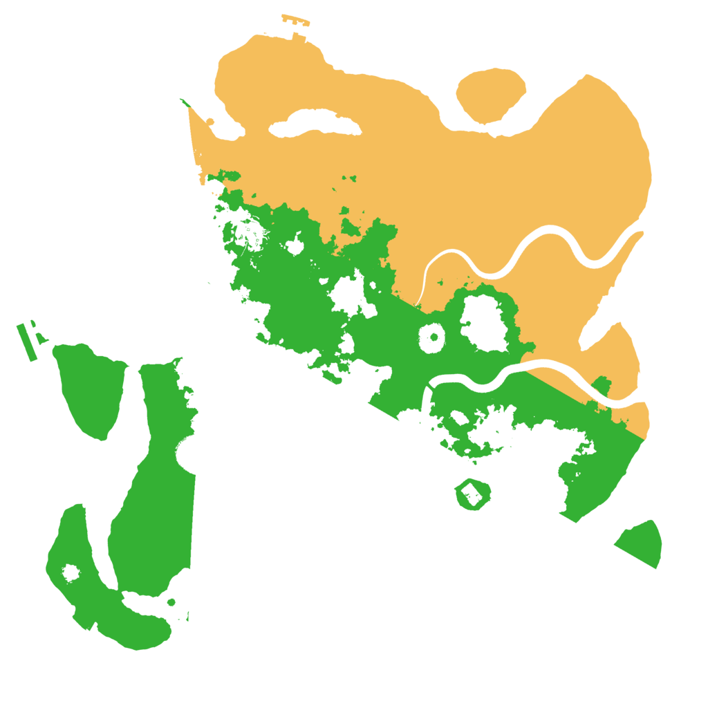 Biome Rust Map: Procedural Map, Size: 3700, Seed: 653251240