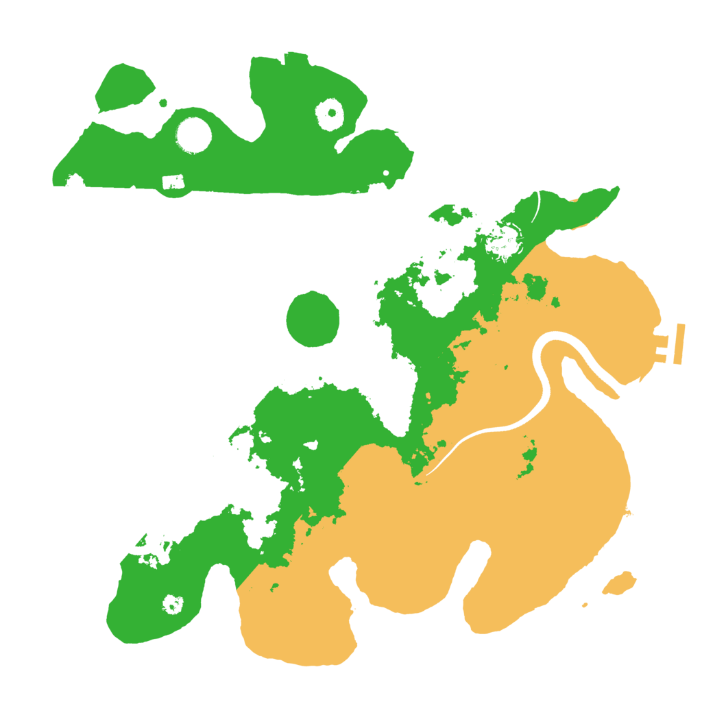 Biome Rust Map: Procedural Map, Size: 3500, Seed: 77877764