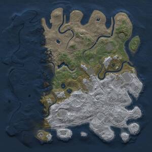 Thumbnail Rust Map: Procedural Map, Size: 4547, Seed: 481981, 15 Monuments