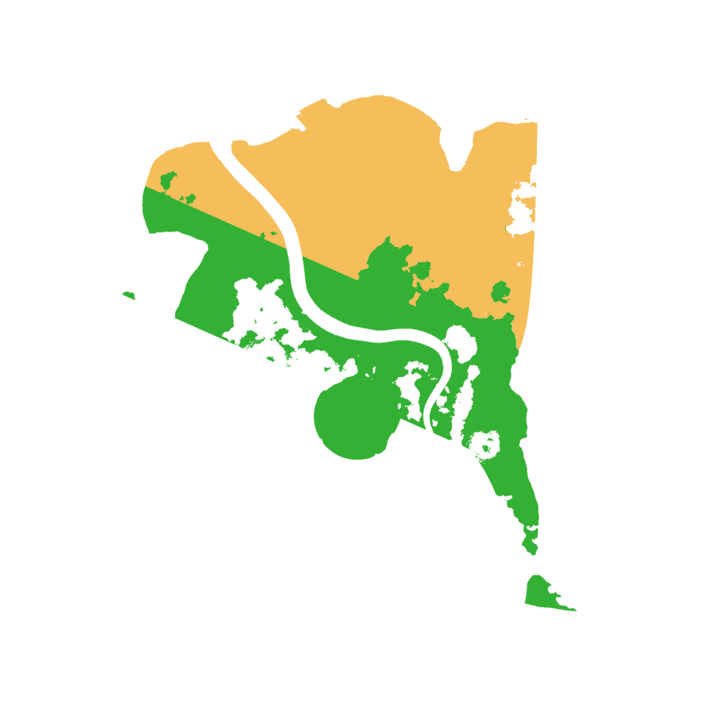 Biome Rust Map: Procedural Map, Size: 2500, Seed: 58654