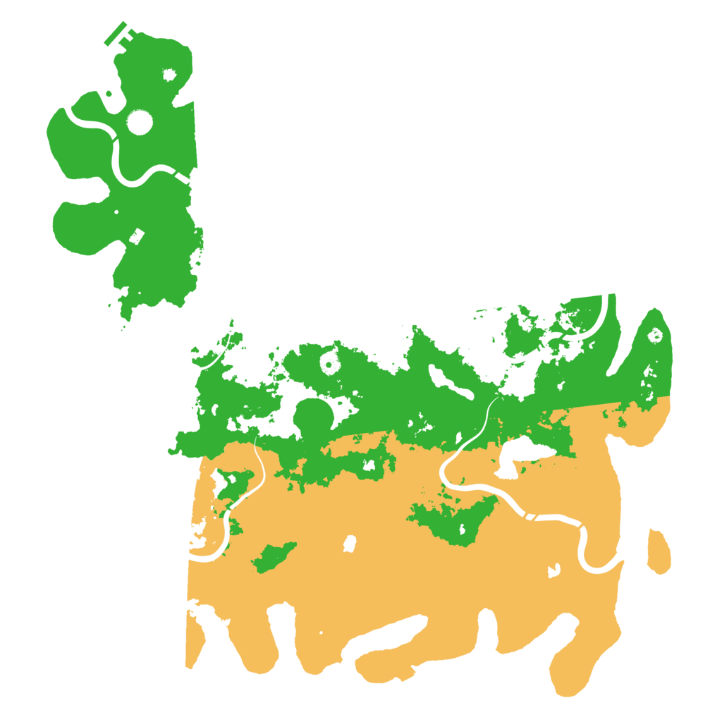 Biome Rust Map: Procedural Map, Size: 5000, Seed: 16845