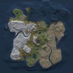 Thumbnail Rust Map: Procedural Map, Size: 3000, Seed: 345698, 11 Monuments
