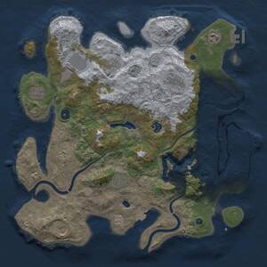 Thumbnail Rust Map: Procedural Map, Size: 4000, Seed: 261673016, 16 Monuments