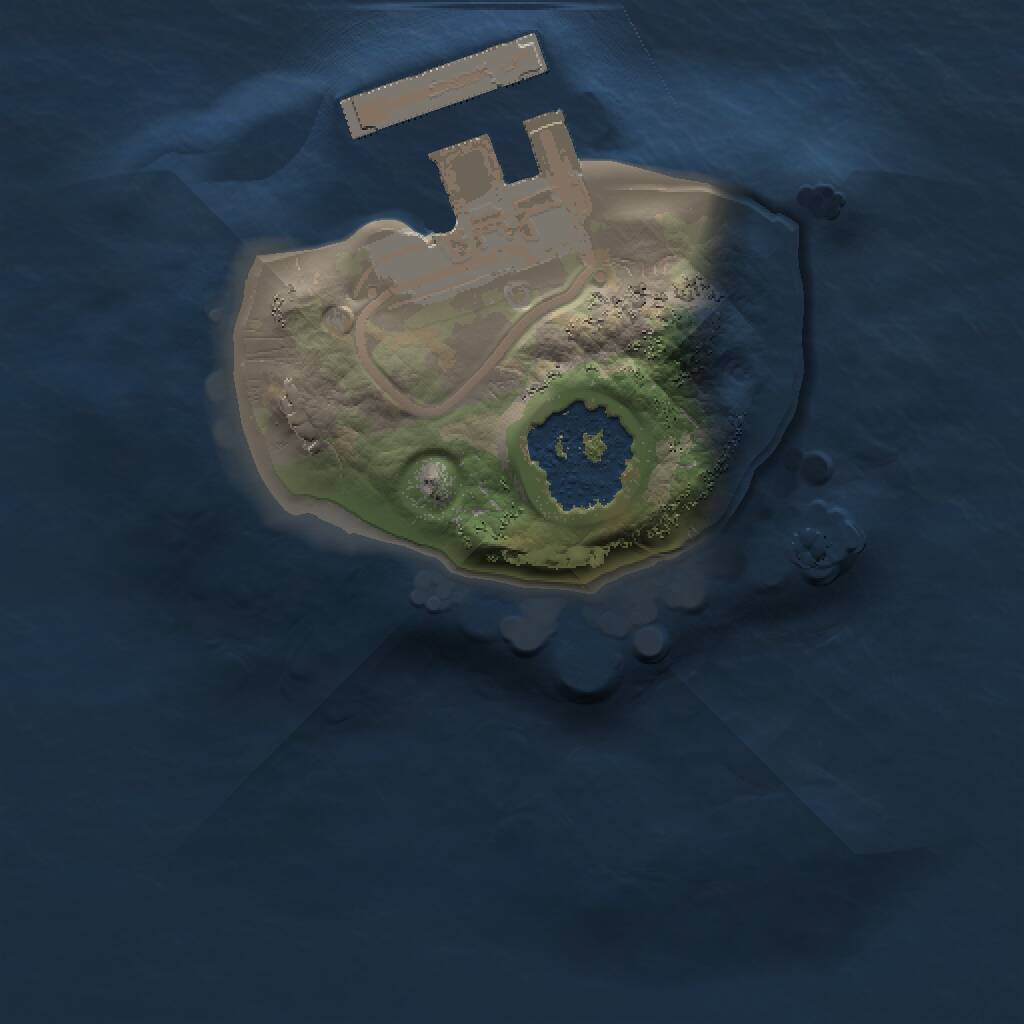 Rust Map: Procedural Map, Size: 1000, Seed: 7695, 2 Monuments