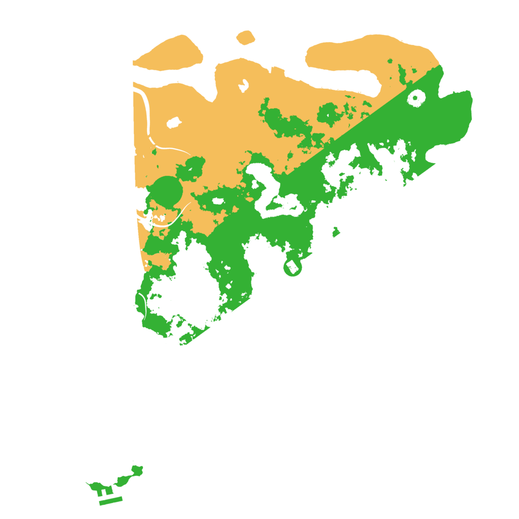 Biome Rust Map: Procedural Map, Size: 4500, Seed: 1358270934