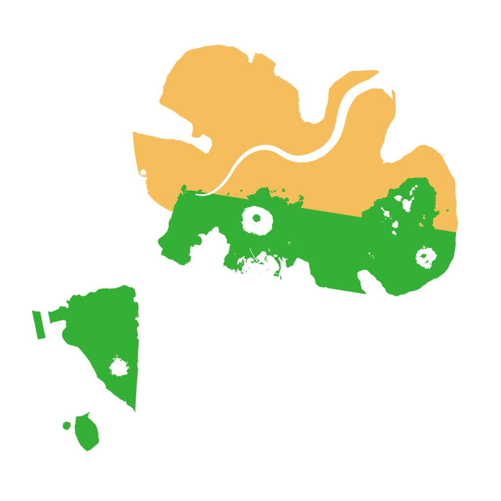 Biome Rust Map: Procedural Map, Size: 2500, Seed: 360167110