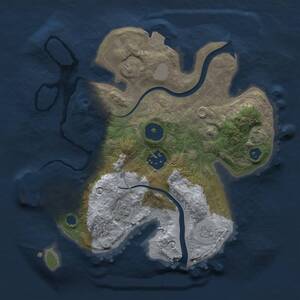 Thumbnail Rust Map: Procedural Map, Size: 2500, Seed: 360167110, 6 Monuments