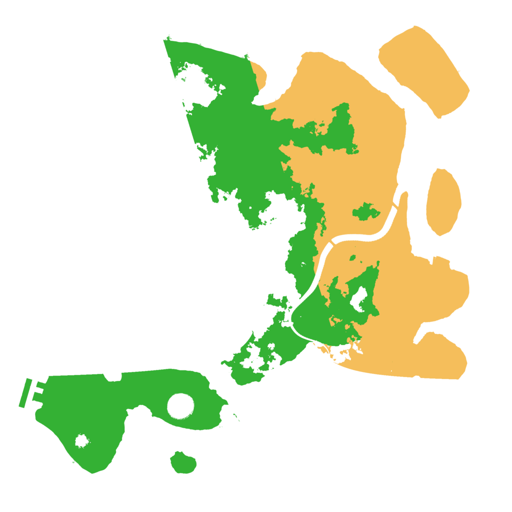 Biome Rust Map: Procedural Map, Size: 3500, Seed: 635053630