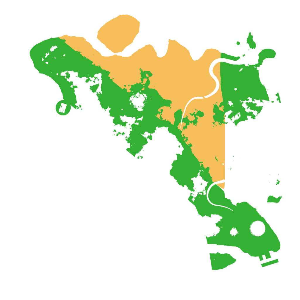 Biome Rust Map: Procedural Map, Size: 3500, Seed: 33325