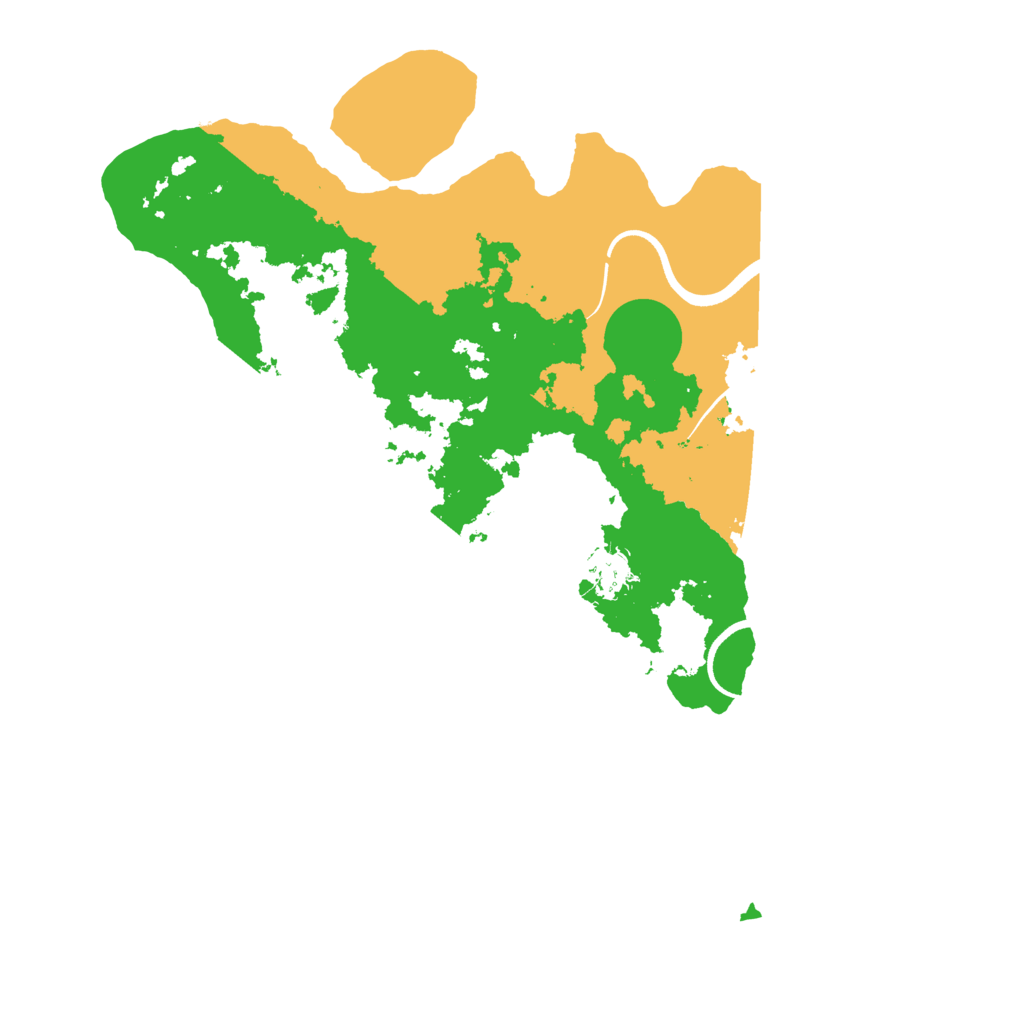 Biome Rust Map: Procedural Map, Size: 3500, Seed: 33325