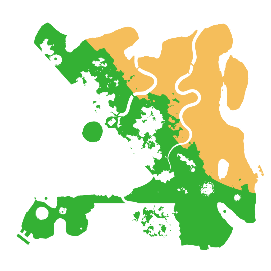 Biome Rust Map: Procedural Map, Size: 3700, Seed: 1546988162