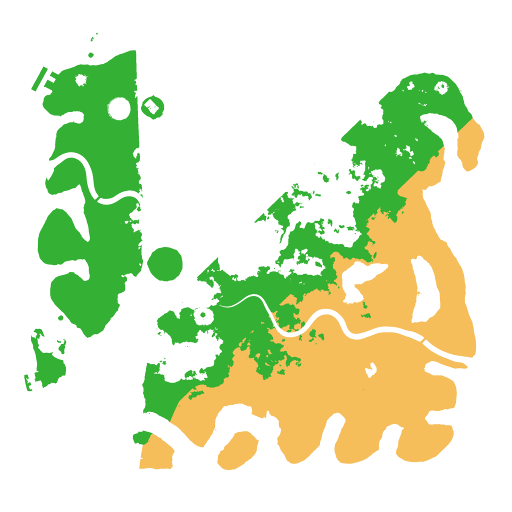 Biome Rust Map: Procedural Map, Size: 4000, Seed: 584623