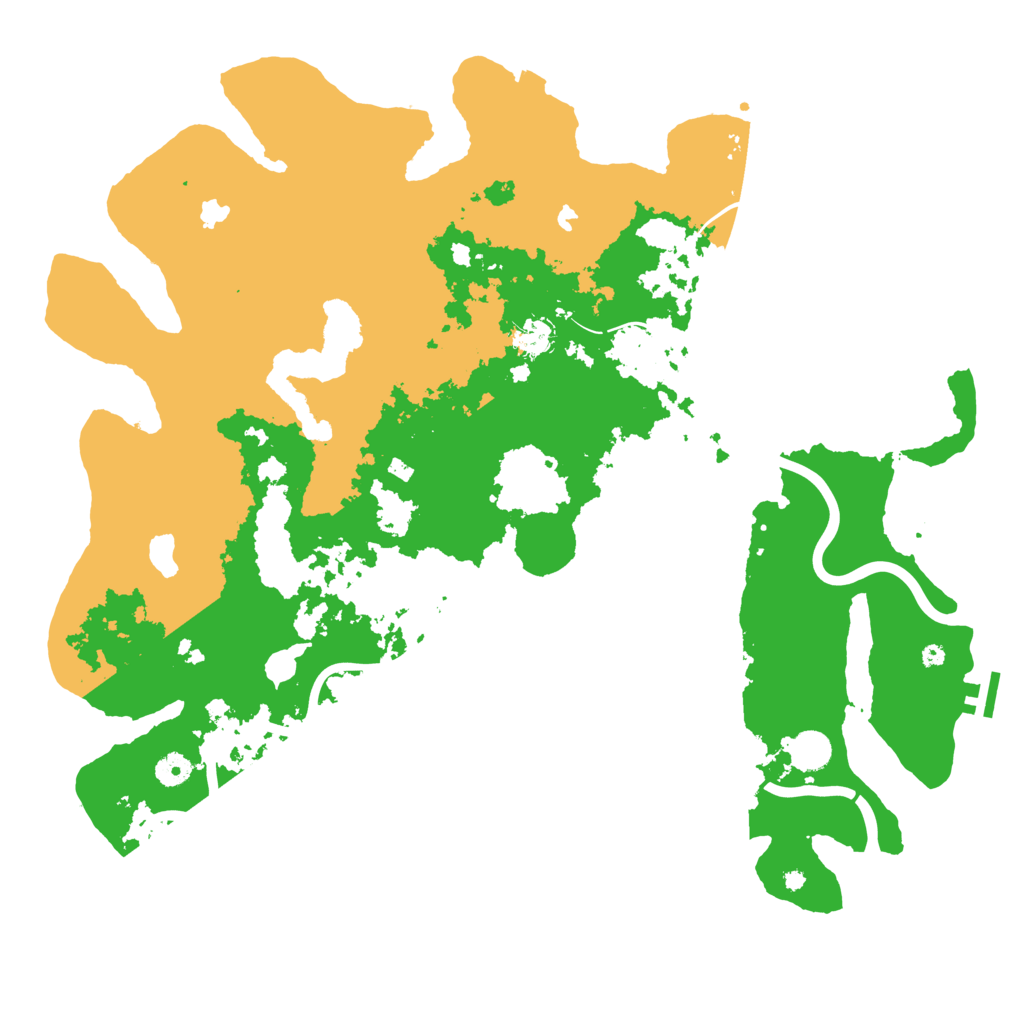 Biome Rust Map: Procedural Map, Size: 4500, Seed: 1117194444