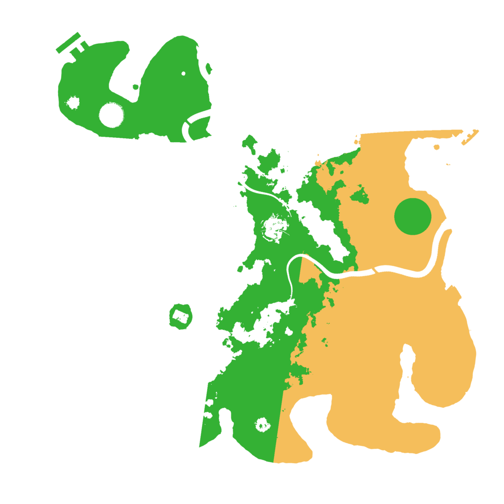 Biome Rust Map: Procedural Map, Size: 3600, Seed: 2438