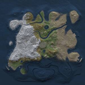 Thumbnail Rust Map: Procedural Map, Size: 3000, Seed: 211209, 8 Monuments