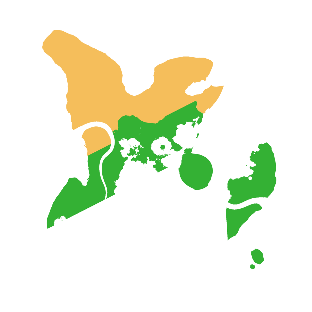 Biome Rust Map: Procedural Map, Size: 2500, Seed: 2025