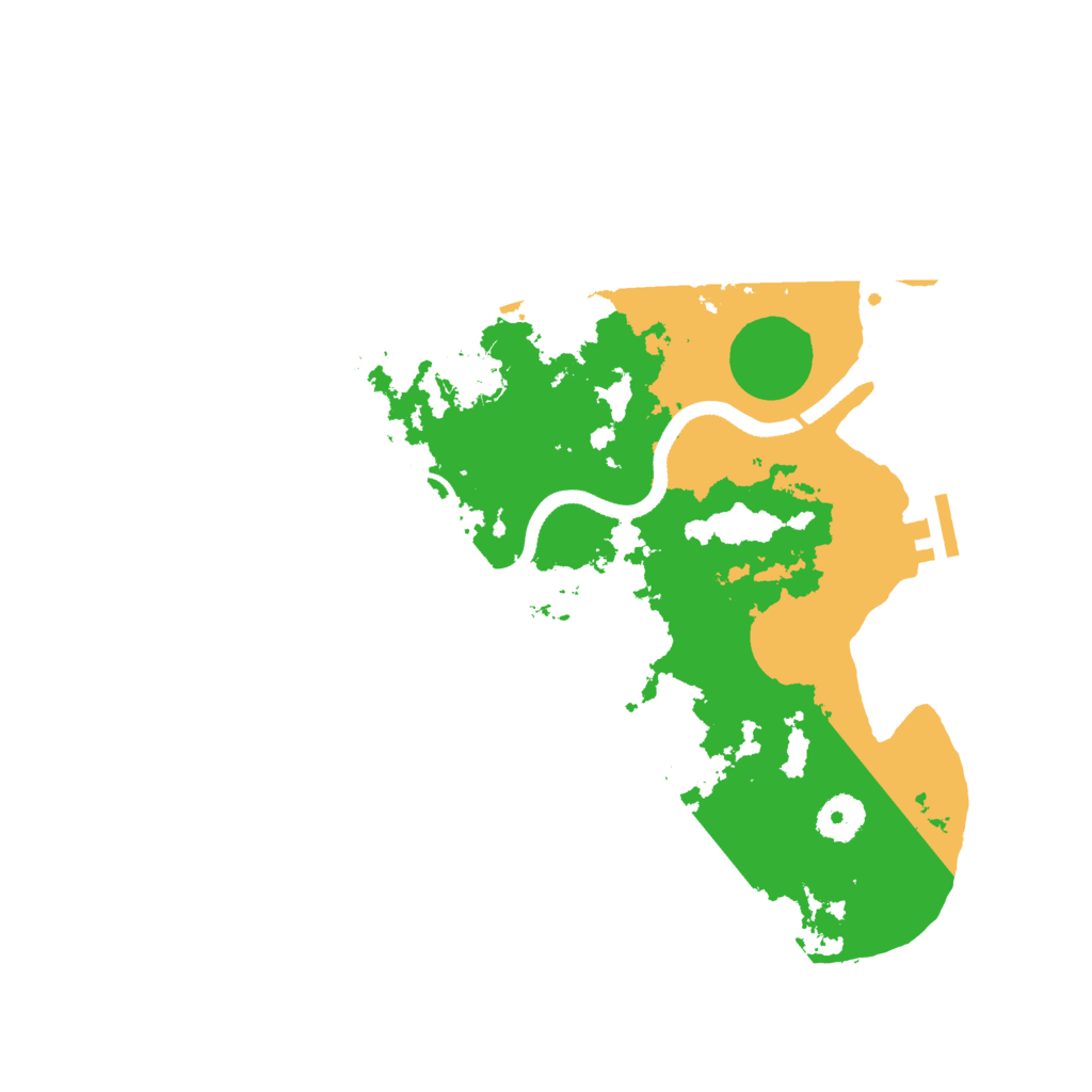 Biome Rust Map: Procedural Map, Size: 3500, Seed: 894100754
