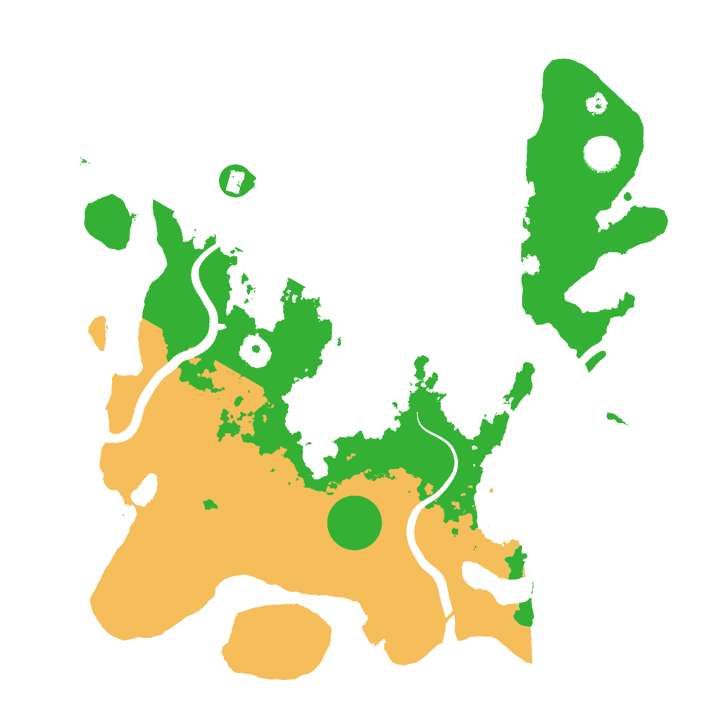 Biome Rust Map: Procedural Map, Size: 3500, Seed: 915883583