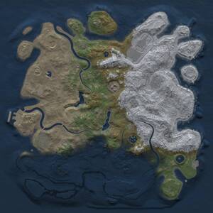 Thumbnail Rust Map: Procedural Map, Size: 4000, Seed: 15052025, 14 Monuments