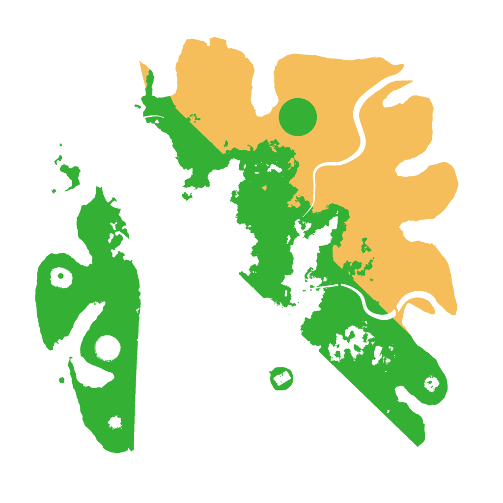 Biome Rust Map: Procedural Map, Size: 3500, Seed: 1631624638