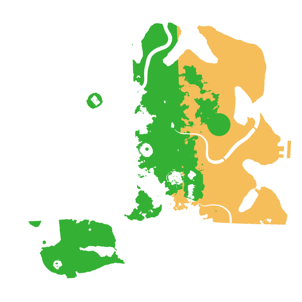 Biome Rust Map: Procedural Map, Size: 3500, Seed: 1333420956