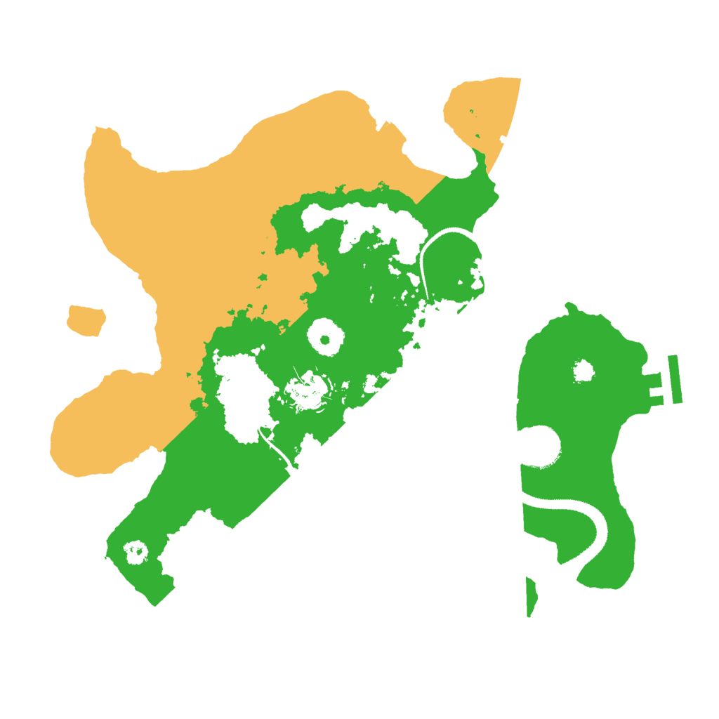 Biome Rust Map: Procedural Map, Size: 3000, Seed: 18413