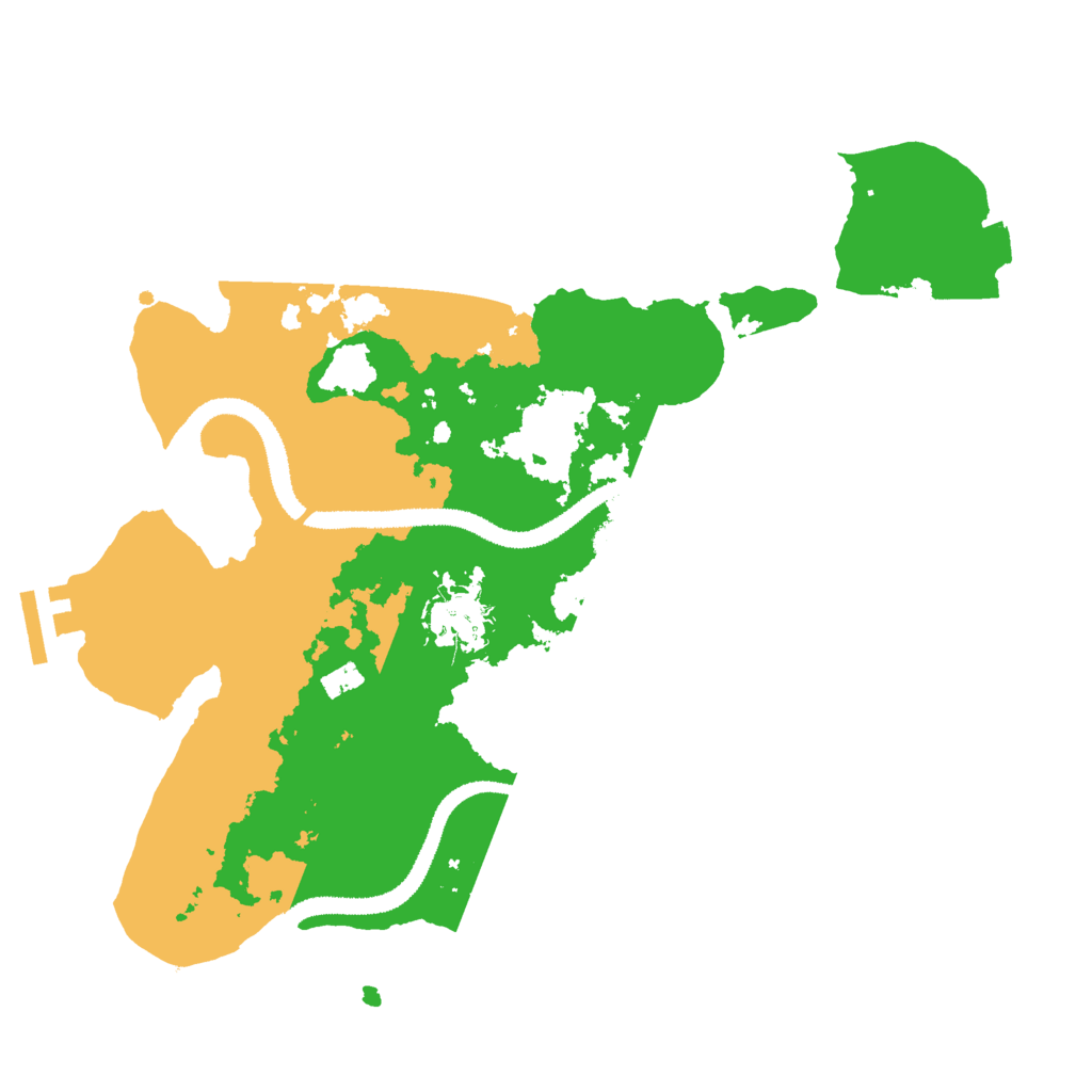 Biome Rust Map: Procedural Map, Size: 3000, Seed: 19977661