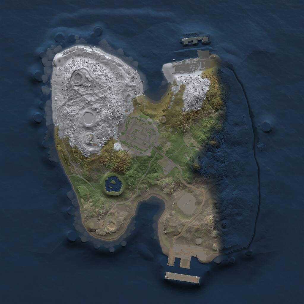 Rust Map: Procedural Map, Size: 1800, Seed: 1506199112, 4 Monuments