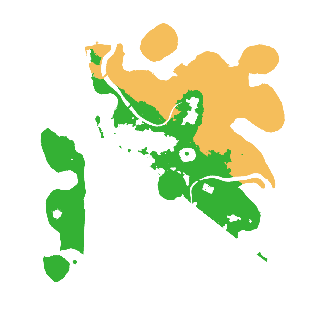 Biome Rust Map: Procedural Map, Size: 3000, Seed: 1164104657
