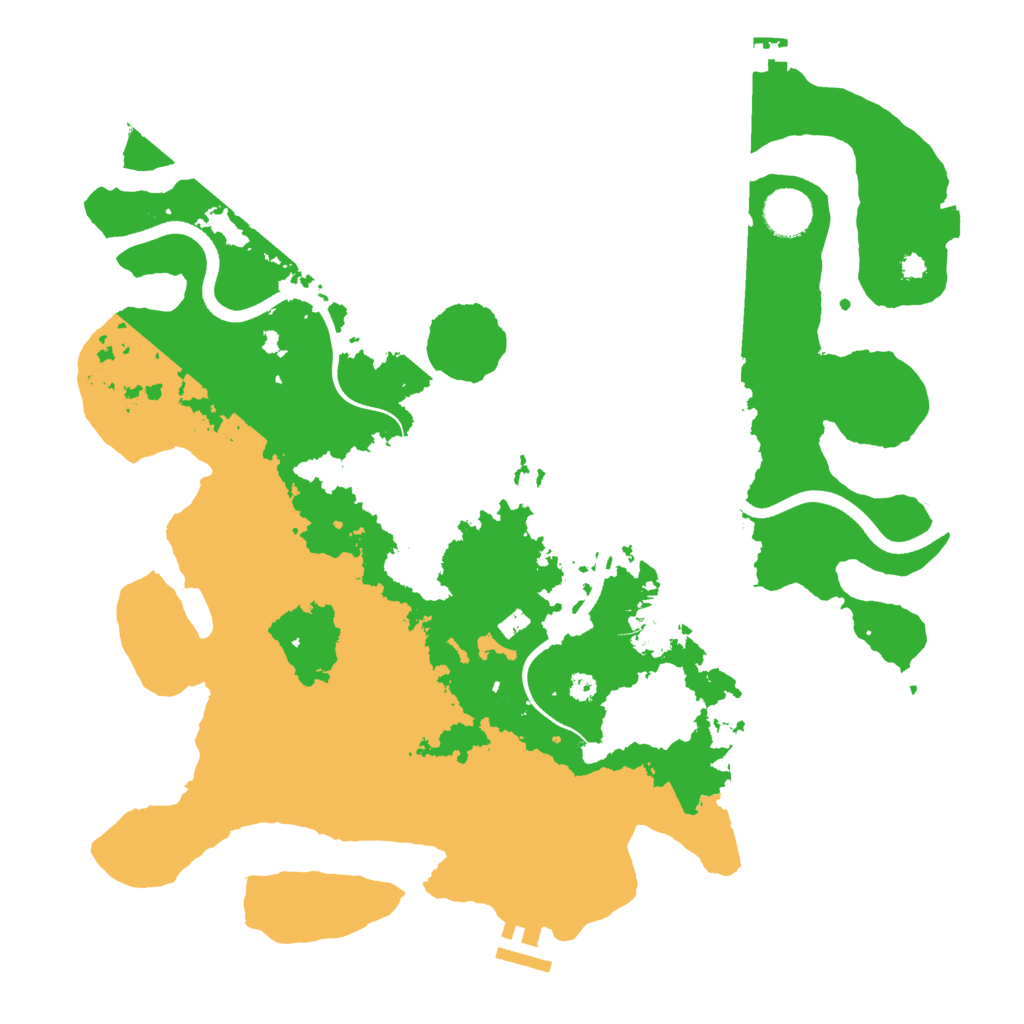 Biome Rust Map: Procedural Map, Size: 3700, Seed: 1240490522