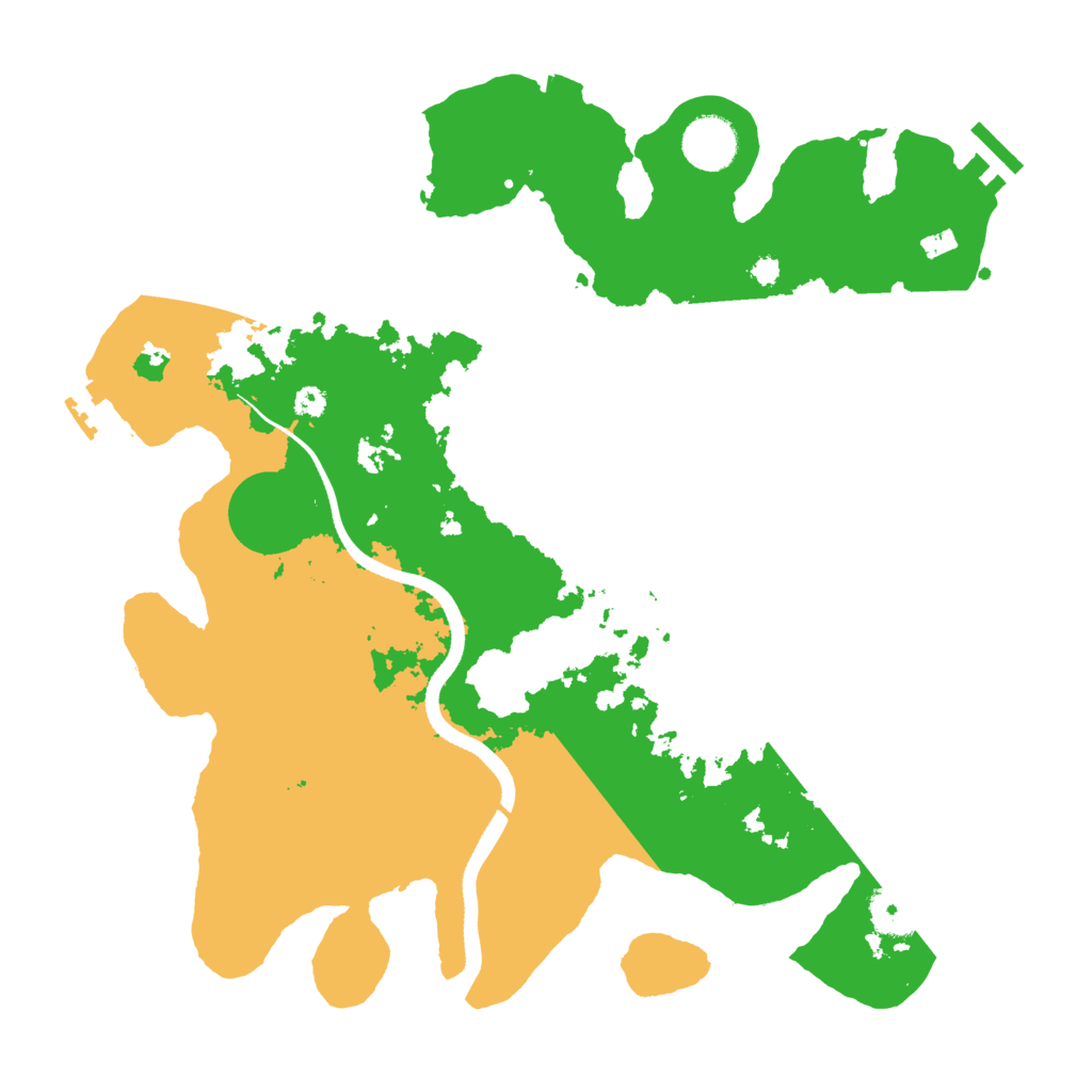 Biome Rust Map: Procedural Map, Size: 3500, Seed: 668835566