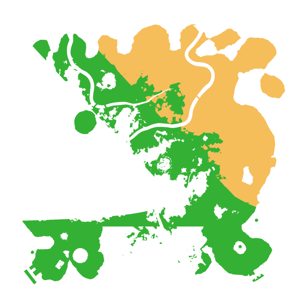Biome Rust Map: Procedural Map, Size: 3700, Seed: 521355634