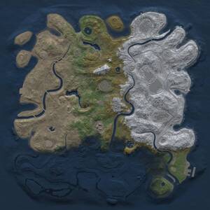 Thumbnail Rust Map: Procedural Map, Size: 4250, Seed: 15052025, 13 Monuments
