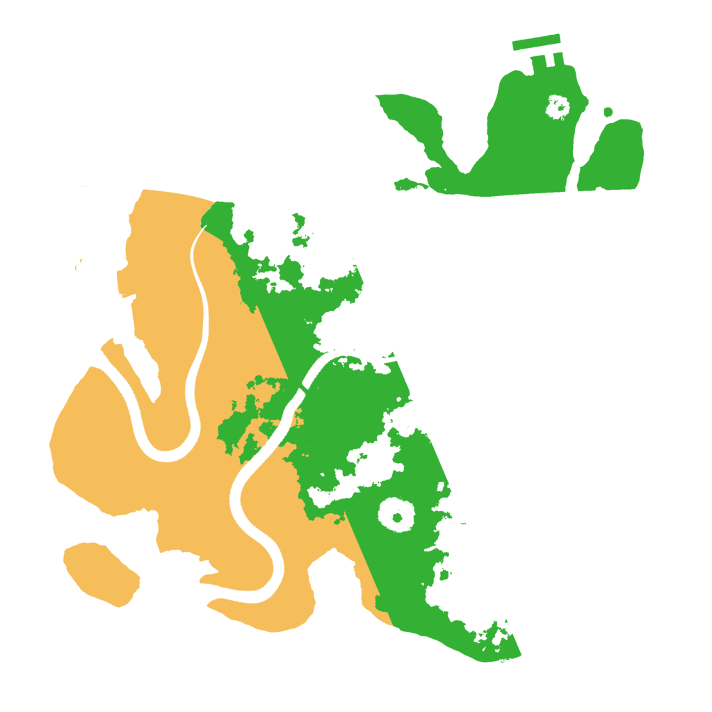 Biome Rust Map: Procedural Map, Size: 3000, Seed: 2865