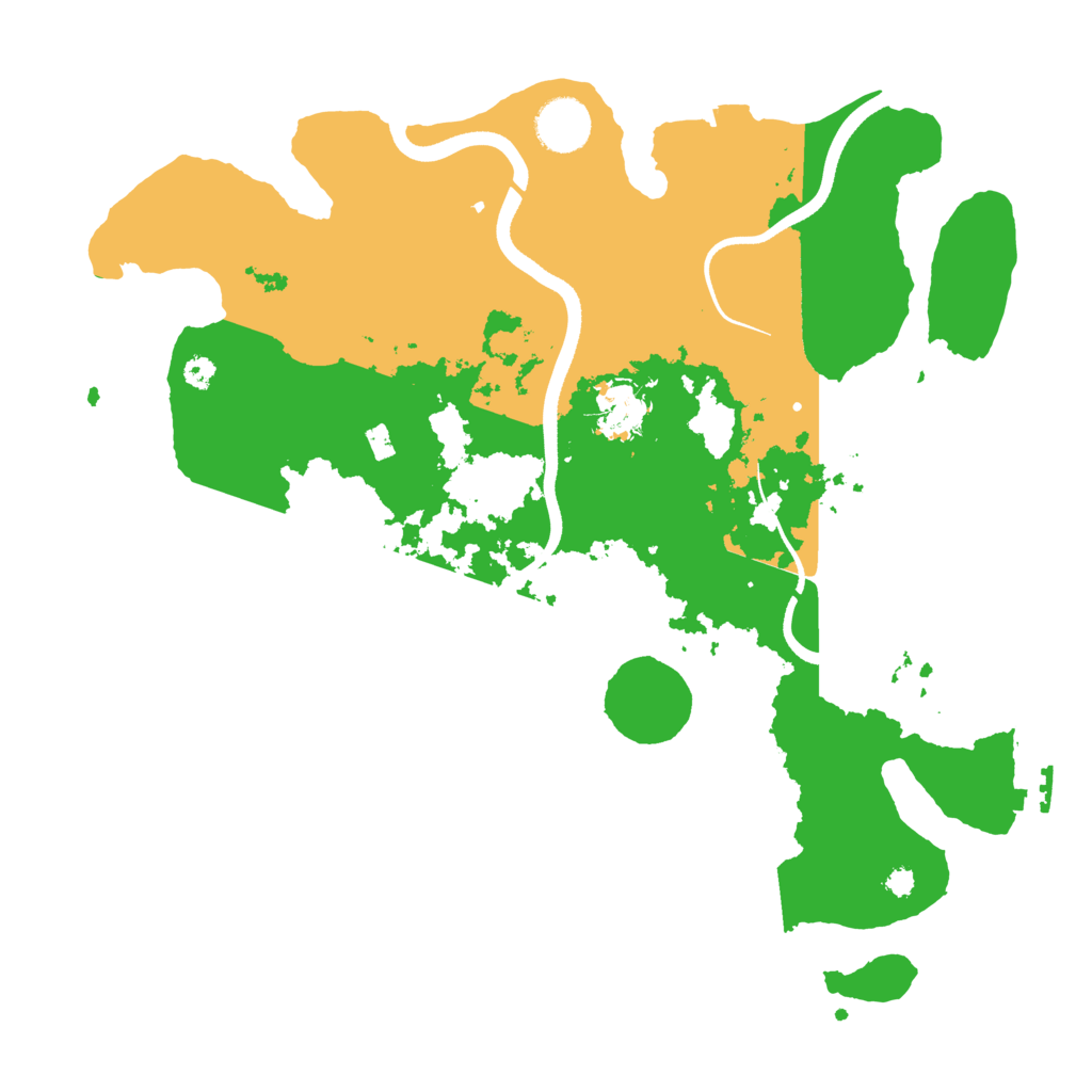 Biome Rust Map: Procedural Map, Size: 3500, Seed: 1231022604