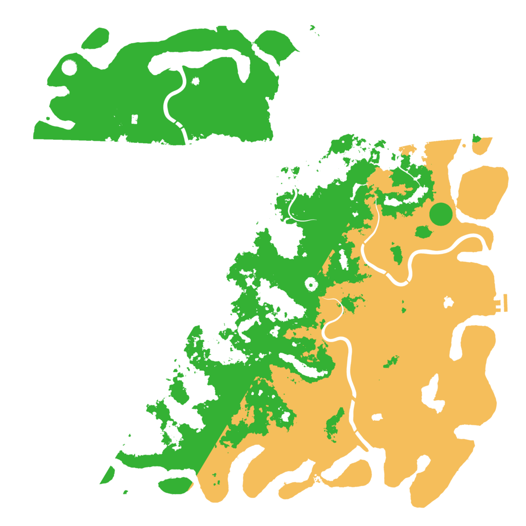 Biome Rust Map: Procedural Map, Size: 6000, Seed: 2032024