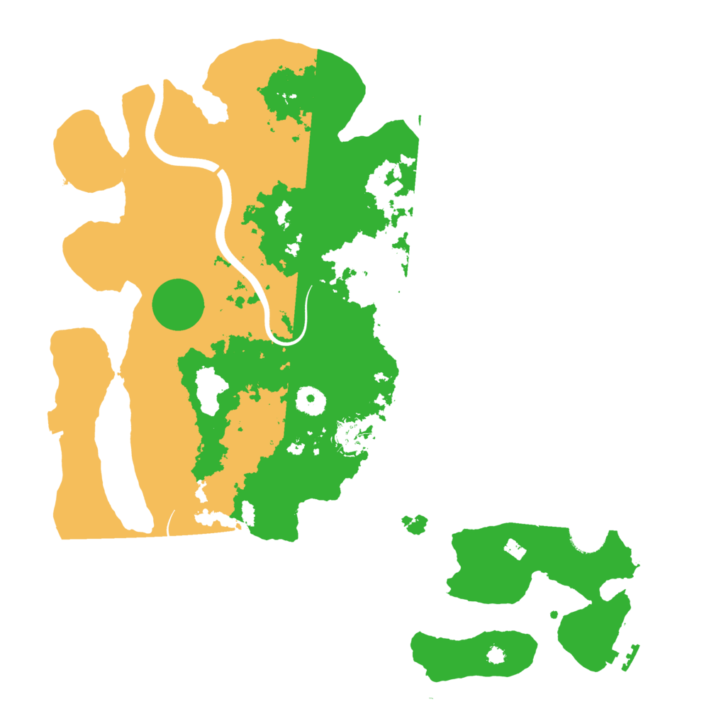 Biome Rust Map: Procedural Map, Size: 3700, Seed: 90162473
