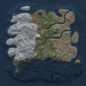 Thumbnail Rust Map: Procedural Map, Size: 3600, Seed: 203920338, 11 Monuments