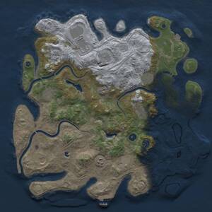 Thumbnail Rust Map: Procedural Map, Size: 4250, Seed: 511461302, 17 Monuments