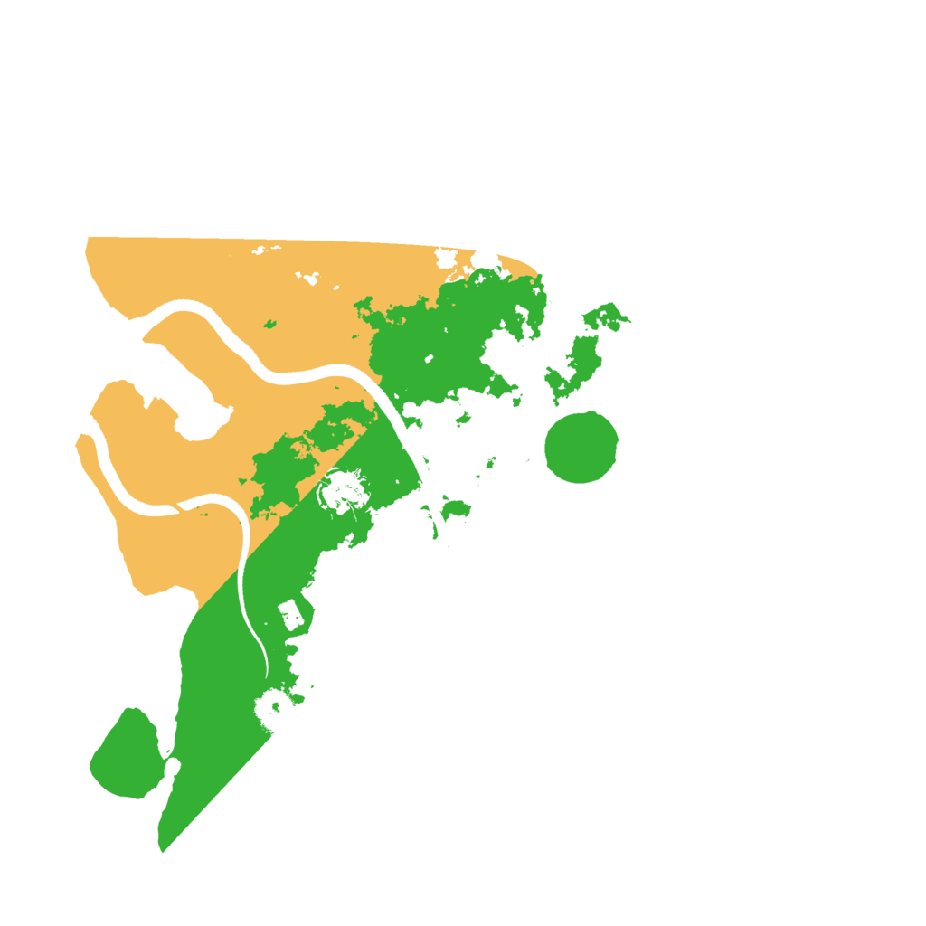 Biome Rust Map: Procedural Map, Size: 3500, Seed: 831272614