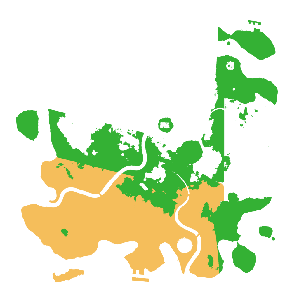 Biome Rust Map: Procedural Map, Size: 3500, Seed: 1987178974