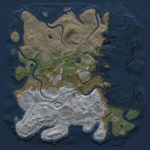 Thumbnail Rust Map: Procedural Map, Size: 4250, Seed: 400466764, 17 Monuments