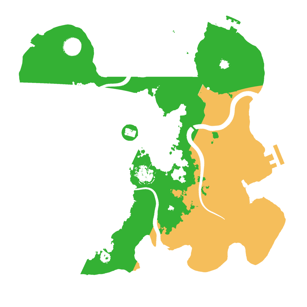 Biome Rust Map: Procedural Map, Size: 3000, Seed: 963924607