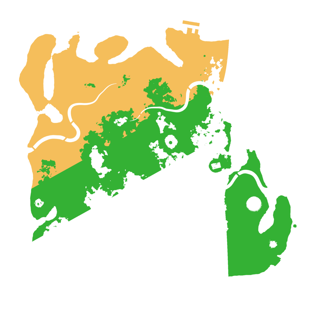 Biome Rust Map: Procedural Map, Size: 3700, Seed: 1026680229