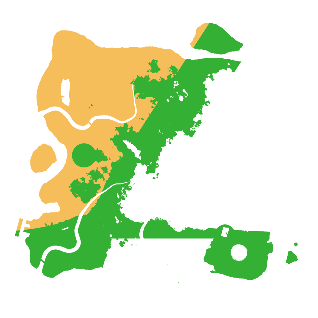 Biome Rust Map: Procedural Map, Size: 3500, Seed: 878