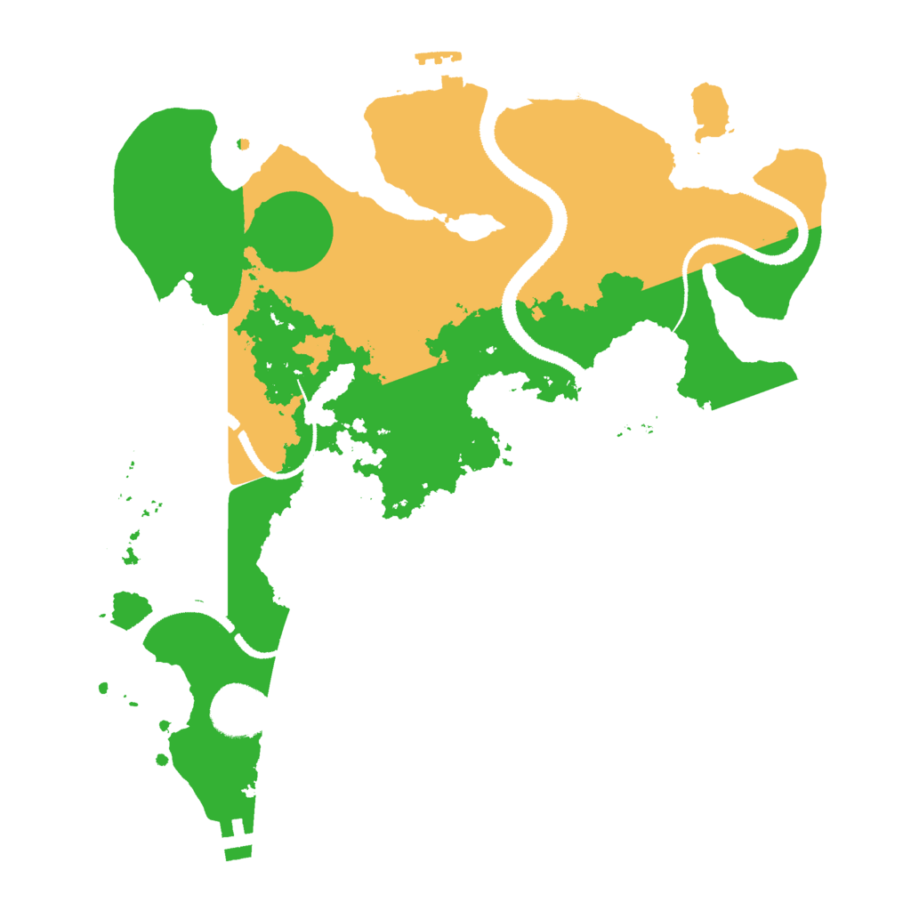 Biome Rust Map: Procedural Map, Size: 3000, Seed: 55093182
