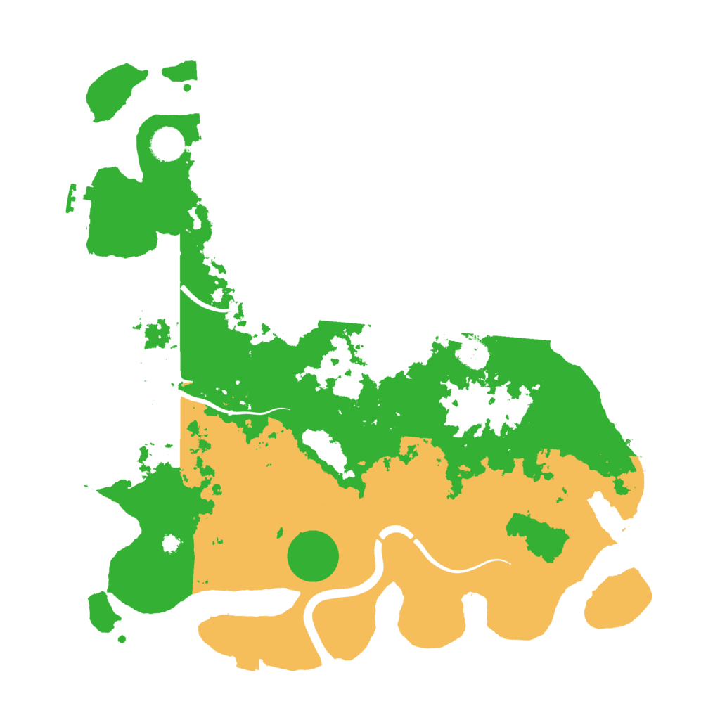 Biome Rust Map: Procedural Map, Size: 3700, Seed: 552674004