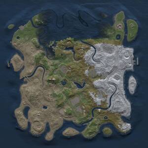 Thumbnail Rust Map: Procedural Map, Size: 4250, Seed: 2022819522, 17 Monuments