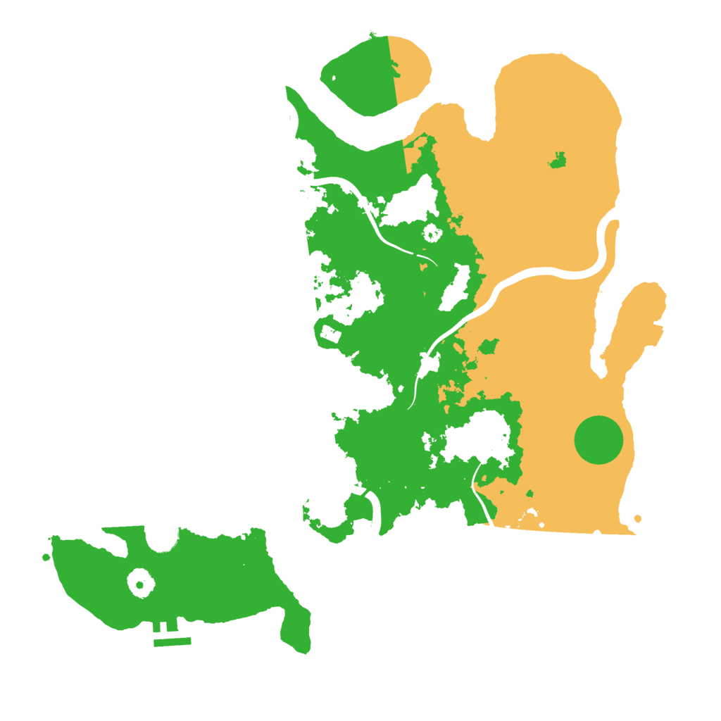 Biome Rust Map: Procedural Map, Size: 3900, Seed: 885298826