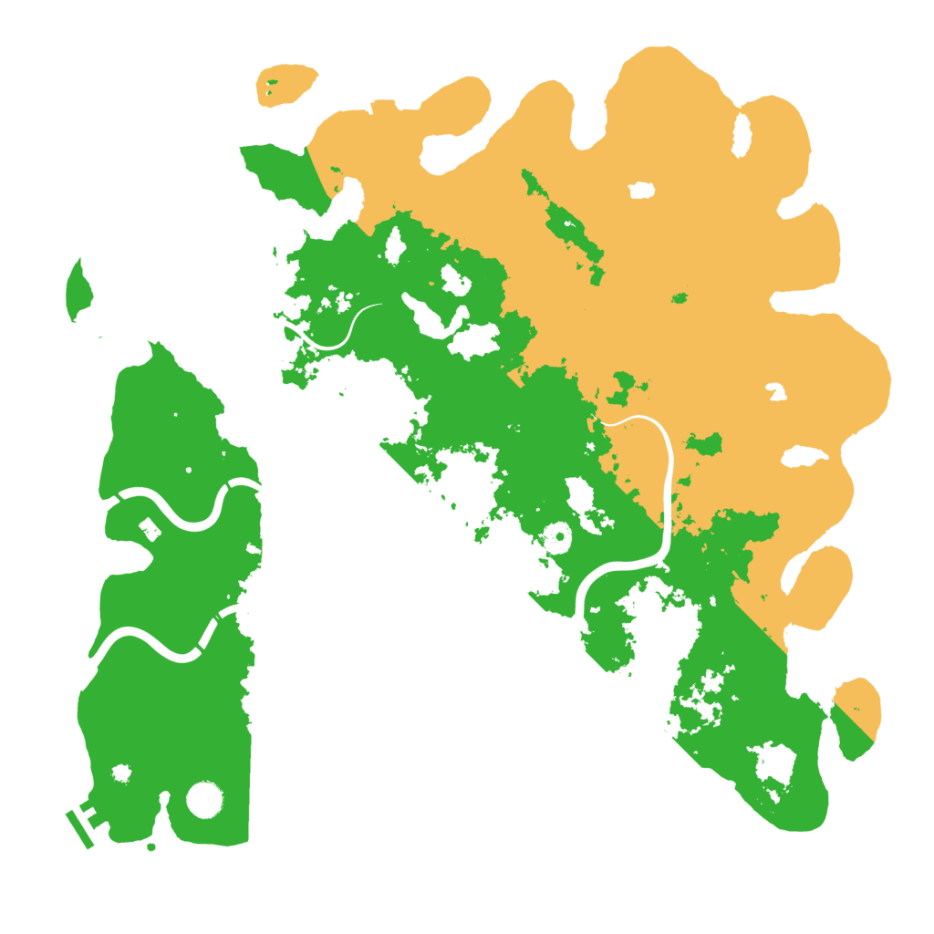 Biome Rust Map: Procedural Map, Size: 4500, Seed: 812449